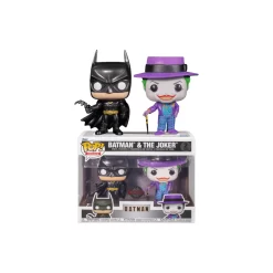 FUNKO DC Comics - Figurine Batman & The Joker Metallic POP! Amazon Exclusive
