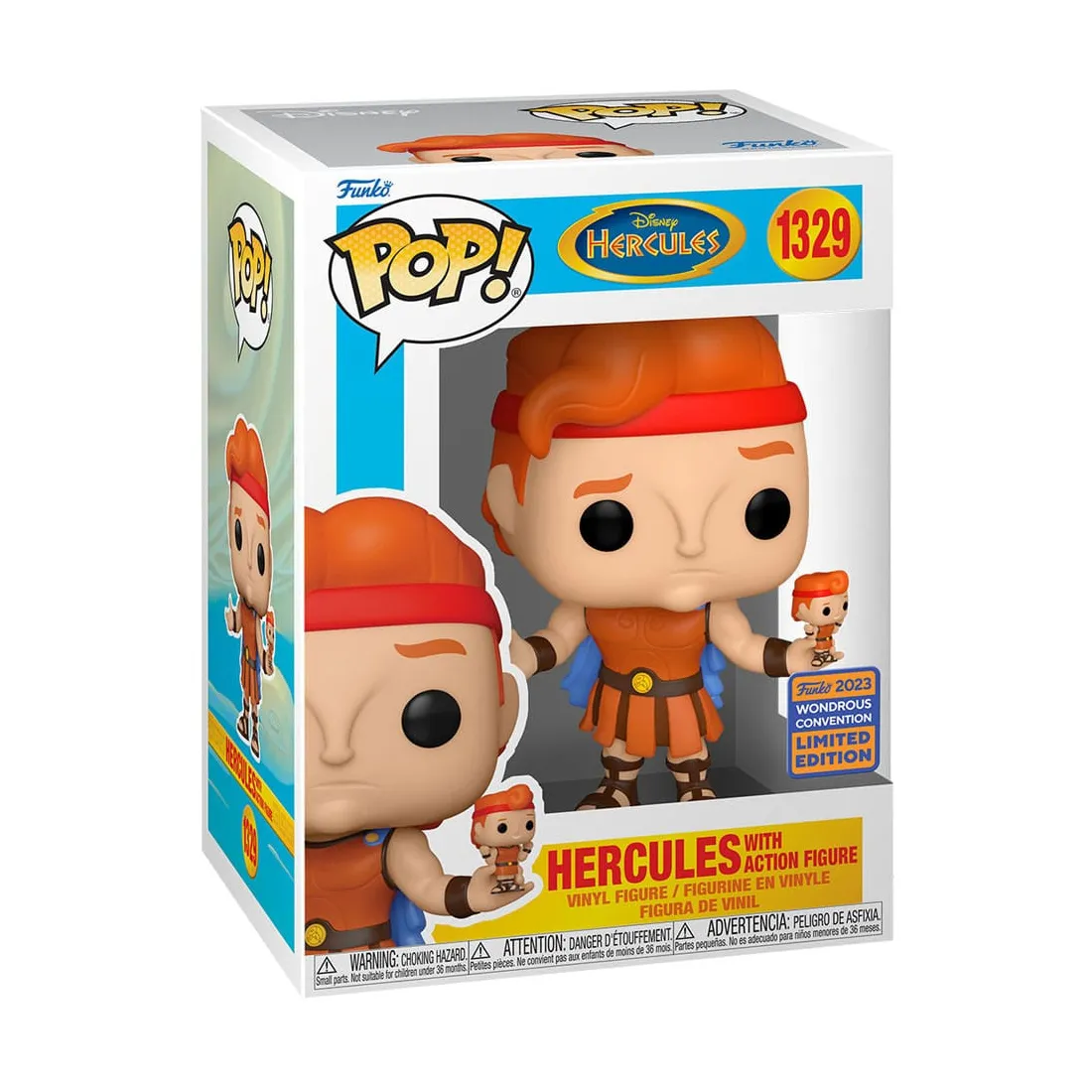 FUNKO Disney Hercules - Figurine Hercules With Action Figure Wondrous Convention 2023 POP! 2 FUNKO Disney Hercules - Figurine Hercules With Action Figure Wondrous Convention 2023 POP! – Image 2