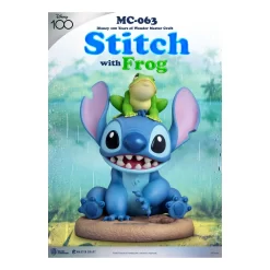 BEAST KINGDOM Disney Stitch - Master Craft - Figurine Stitch With Frog PRÉCOMMANDE