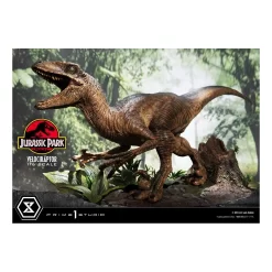 Jurassic Park - Museum Collection 1/6 - Figurine Velociraptor Attack -Figurines Soldes jurassic park museum collection 16 velociraptor attack 8