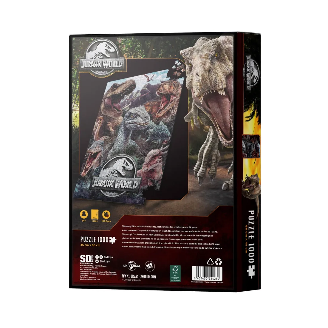 SD Toys Jurassic Park - Puzzle 1 000 Pièces Jurassic World 3 SD Toys Jurassic Park - Puzzle 1 000 Pièces Jurassic World – Image 3