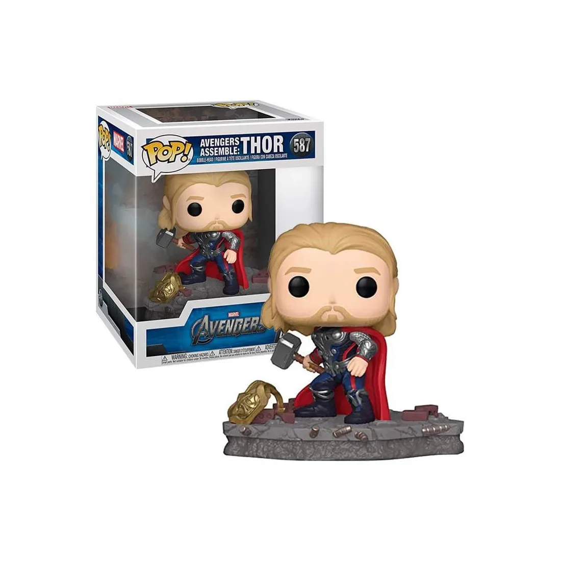 FUNKO Marvel - Figurine Avengers Assemble: Thor Deluxe POP! 1 FUNKO Marvel - Figurine Avengers Assemble: Thor Deluxe POP!
