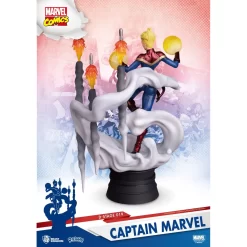 BEAST KINGDOM Marvel Comics - D-Stage - Figurine Captain Marvel -Figurines Soldes marvel comics d stage figurine captain marvel 2