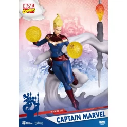 BEAST KINGDOM Marvel Comics - D-Stage - Figurine Captain Marvel -Figurines Soldes marvel comics d stage figurine captain marvel 3