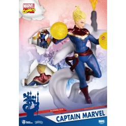 BEAST KINGDOM Marvel Comics - D-Stage - Figurine Captain Marvel -Figurines Soldes marvel comics d stage figurine captain marvel 4