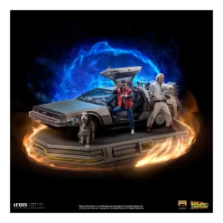 Retour Vers Le Futur - Art Scale 1/10 - Figurine DeLorean Full Set Deluxe PRÉCOMMANDE -Figurines Soldes retour vers le futur art scale 110 figurine delorean full set deluxe 11