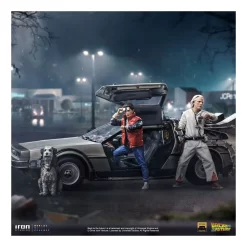 Retour Vers Le Futur - Art Scale 1/10 - Figurine DeLorean Full Set Deluxe PRÉCOMMANDE -Figurines Soldes retour vers le futur art scale 110 figurine delorean full set deluxe 12