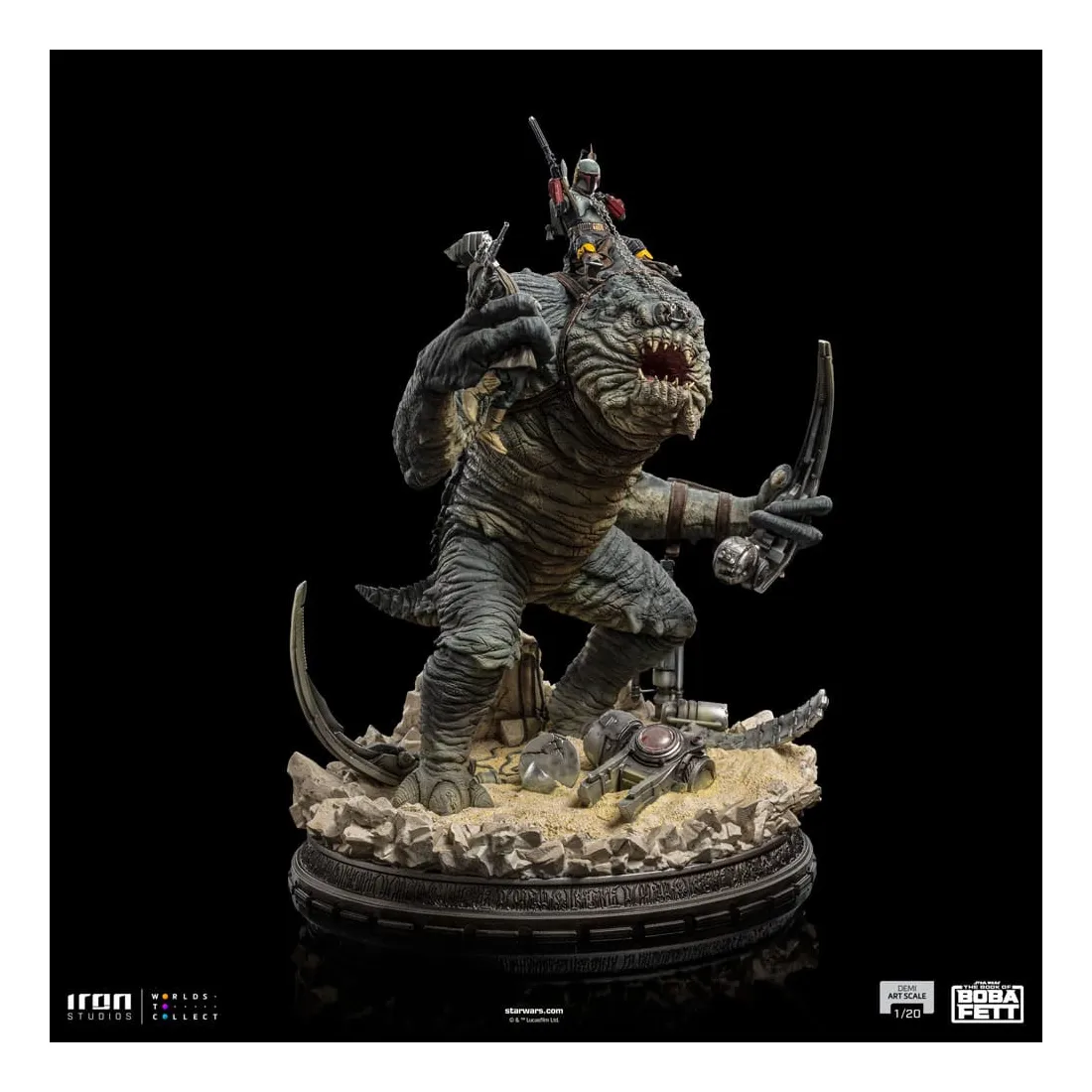 Star Wars: Le Livre De Boba Fett - Demi Art Scale 1/20 - Figurine Boba Fett & Rancor PRÉCOMMANDE 2 Star Wars: Le Livre De Boba Fett - Demi Art Scale 1/20 - Figurine Boba Fett & Rancor PRÉCOMMANDE – Image 2