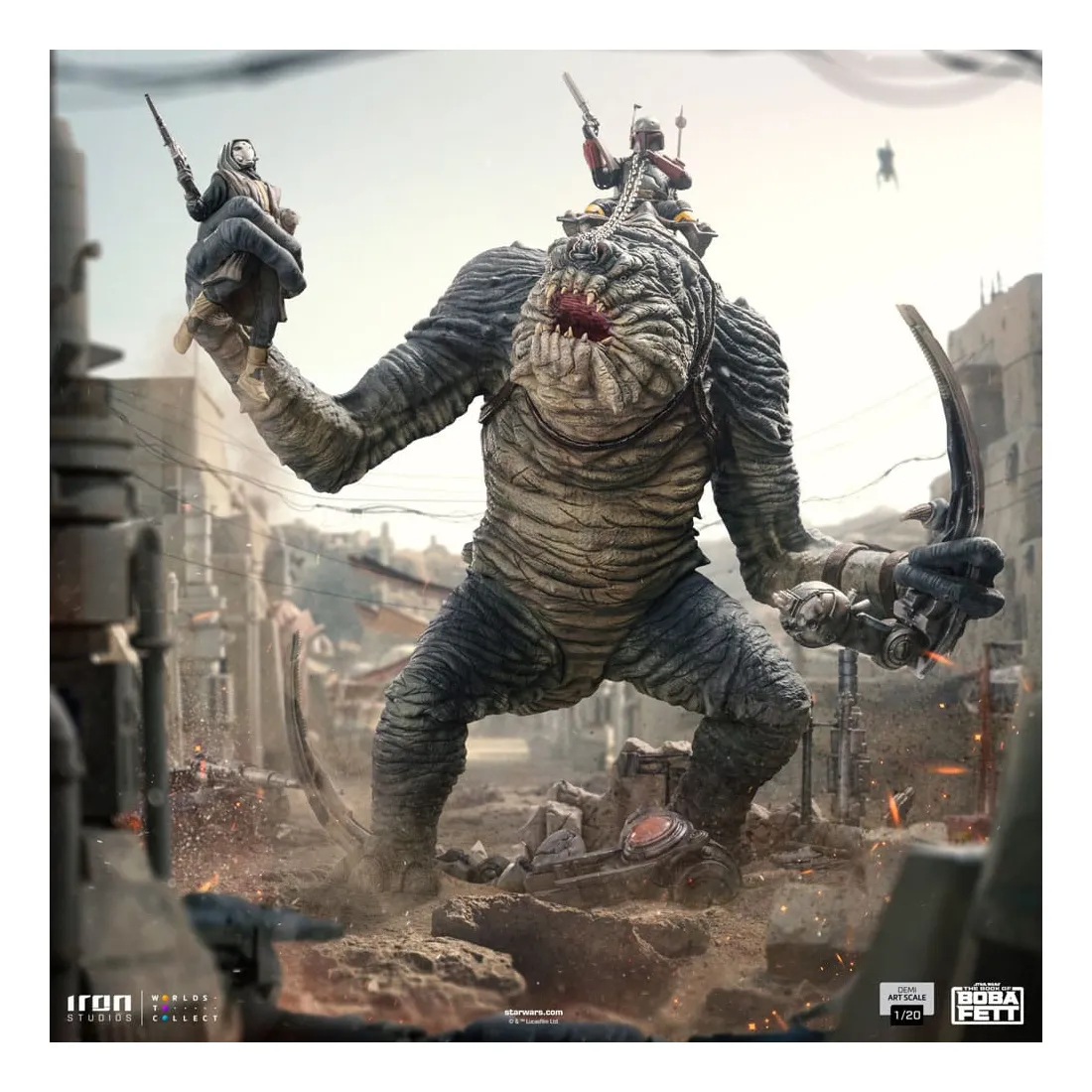 Star Wars: Le Livre De Boba Fett - Demi Art Scale 1/20 - Figurine Boba Fett & Rancor PRÉCOMMANDE 18 Star Wars: Le Livre De Boba Fett - Demi Art Scale 1/20 - Figurine Boba Fett & Rancor PRÉCOMMANDE – Image 18