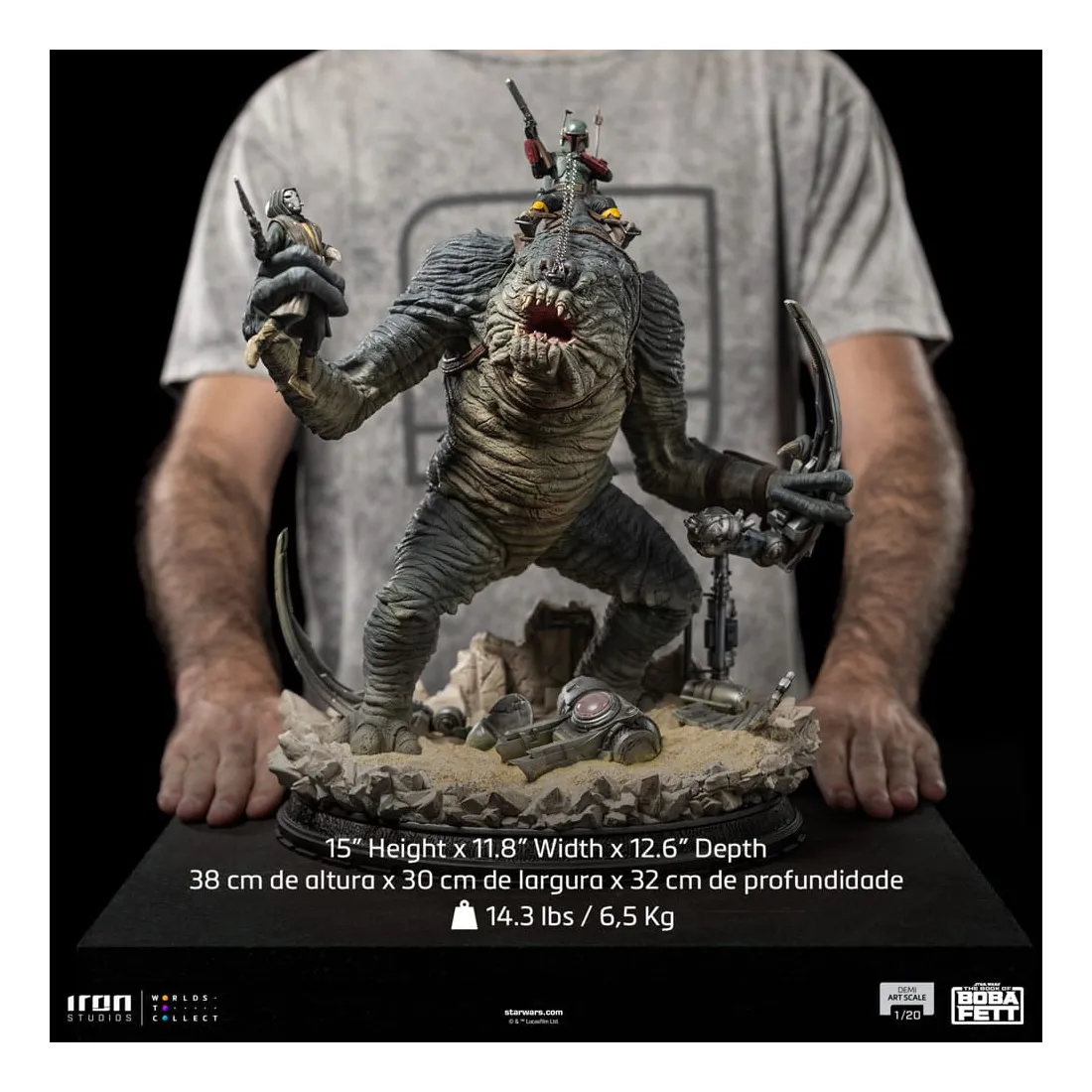 Star Wars: Le Livre De Boba Fett - Demi Art Scale 1/20 - Figurine Boba Fett & Rancor PRÉCOMMANDE 19 Star Wars: Le Livre De Boba Fett - Demi Art Scale 1/20 - Figurine Boba Fett & Rancor PRÉCOMMANDE – Image 19