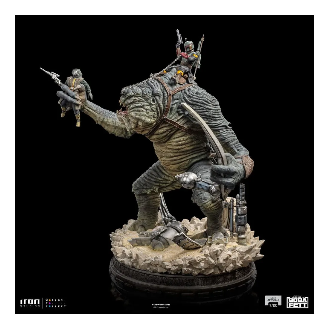 Star Wars: Le Livre De Boba Fett - Demi Art Scale 1/20 - Figurine Boba Fett & Rancor PRÉCOMMANDE 5 Star Wars: Le Livre De Boba Fett - Demi Art Scale 1/20 - Figurine Boba Fett & Rancor PRÉCOMMANDE – Image 5