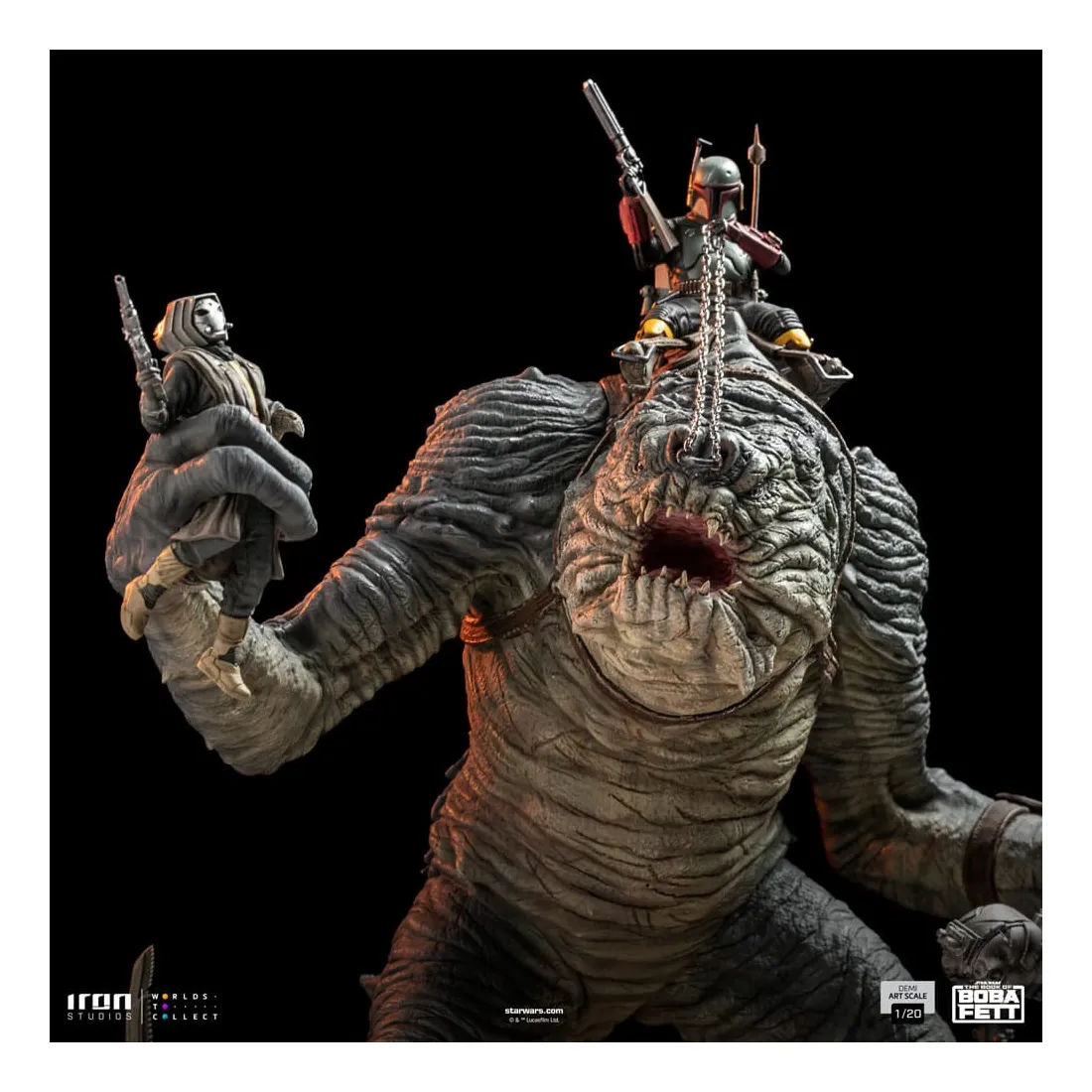 Star Wars: Le Livre De Boba Fett - Demi Art Scale 1/20 - Figurine Boba Fett & Rancor PRÉCOMMANDE 9 Star Wars: Le Livre De Boba Fett - Demi Art Scale 1/20 - Figurine Boba Fett & Rancor PRÉCOMMANDE – Image 9