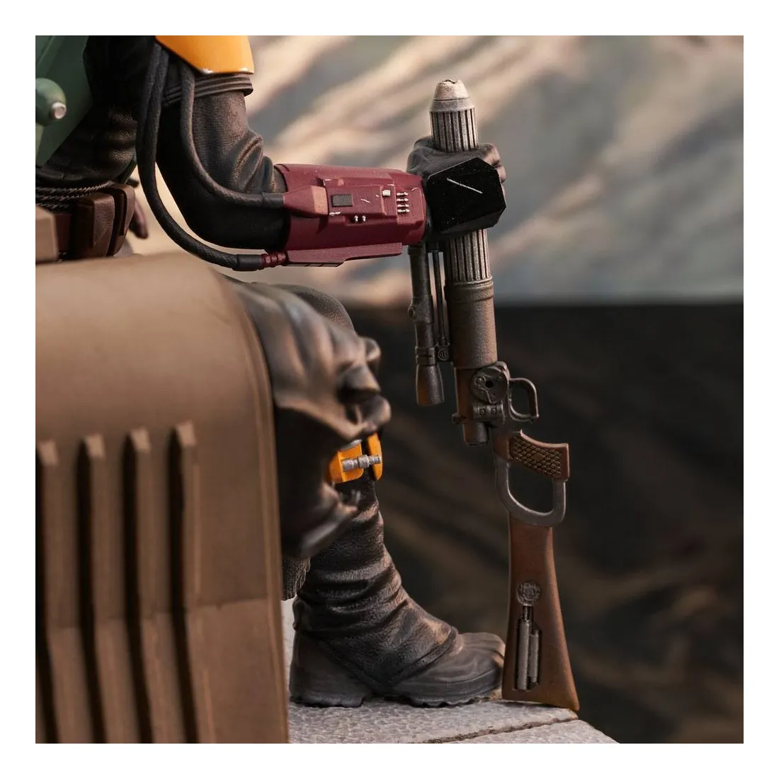 Gentle Giant Star Wars The Mandalorian - Premier Collection 1/7 - Figurine Boba Fett On Throne 14 Gentle Giant Star Wars The Mandalorian - Premier Collection 1/7 - Figurine Boba Fett On Throne – Image 14