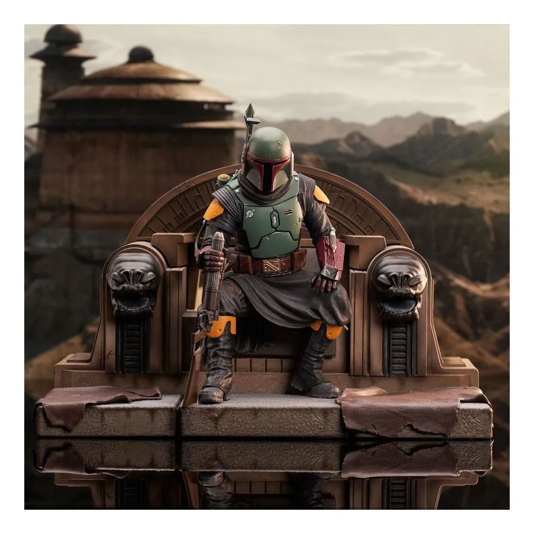 Gentle Giant Star Wars The Mandalorian - Premier Collection 1/7 - Figurine Boba Fett On Throne 1 Gentle Giant Star Wars The Mandalorian - Premier Collection 1/7 - Figurine Boba Fett On Throne
